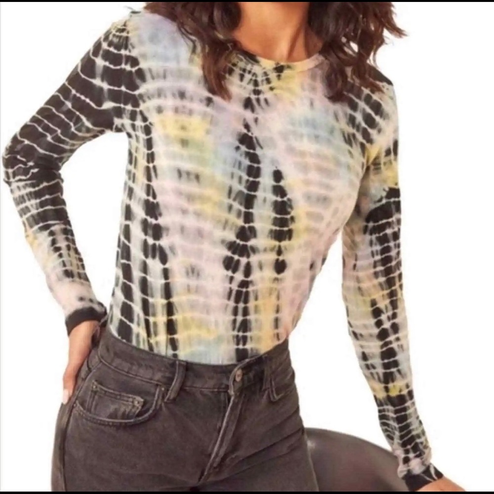 Reformation Eddie Tie Dye Long Sleeve Tee
